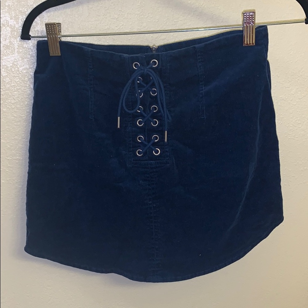 Forever 21 Velvet Mini Skirt